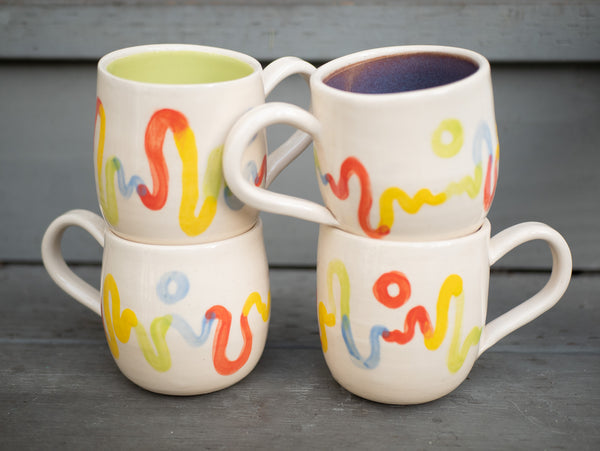 Rainbow Ribbons Mug
