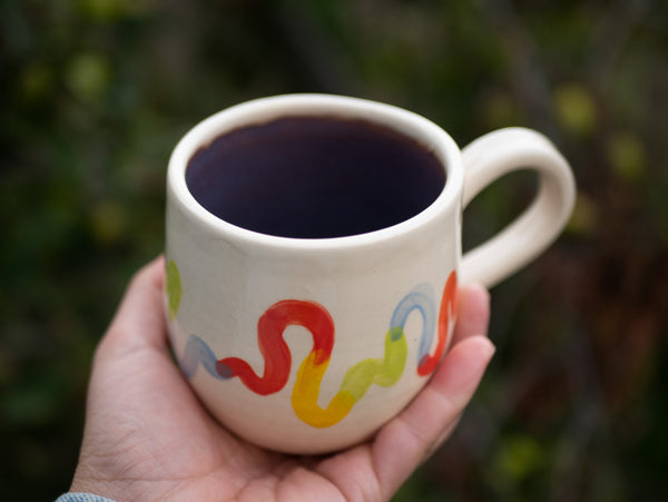 Rainbow Ribbons Mug