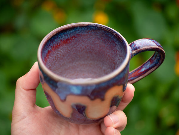 Red and Purple Drippy Mug