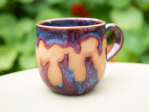 Red and Purple Drippy Mug