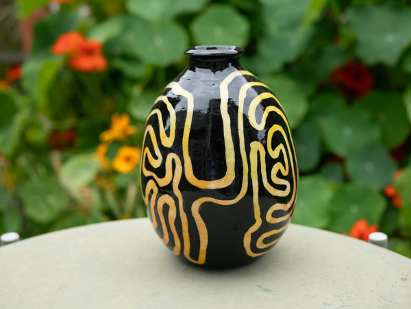 Rainbow Labyrinth Vase