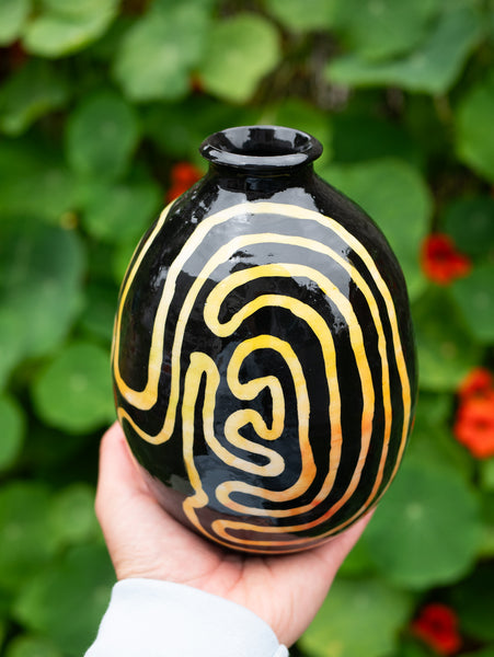 Rainbow Labyrinth Vase