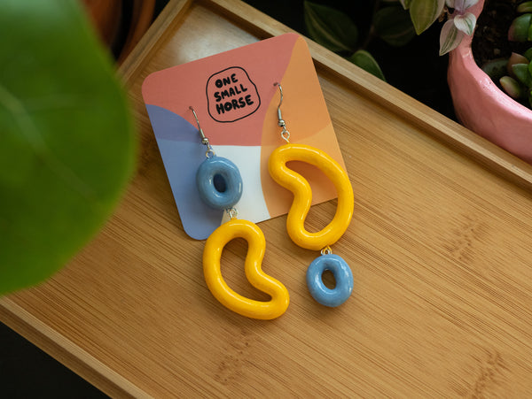Night and Day Bean Earrings
