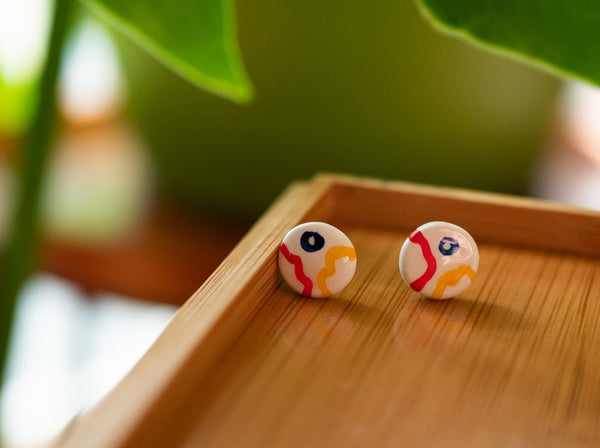 Primary Color Sunrise Studs