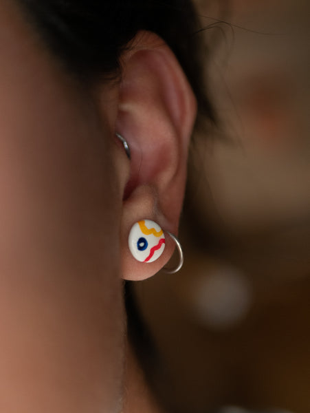 Primary Color Sunrise Studs