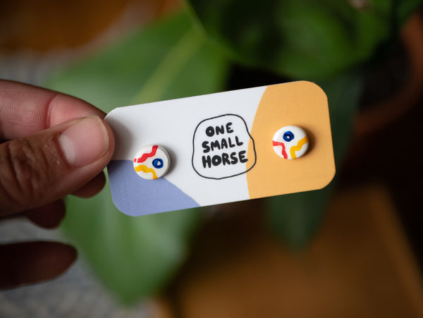 Primary Color Sunrise Studs