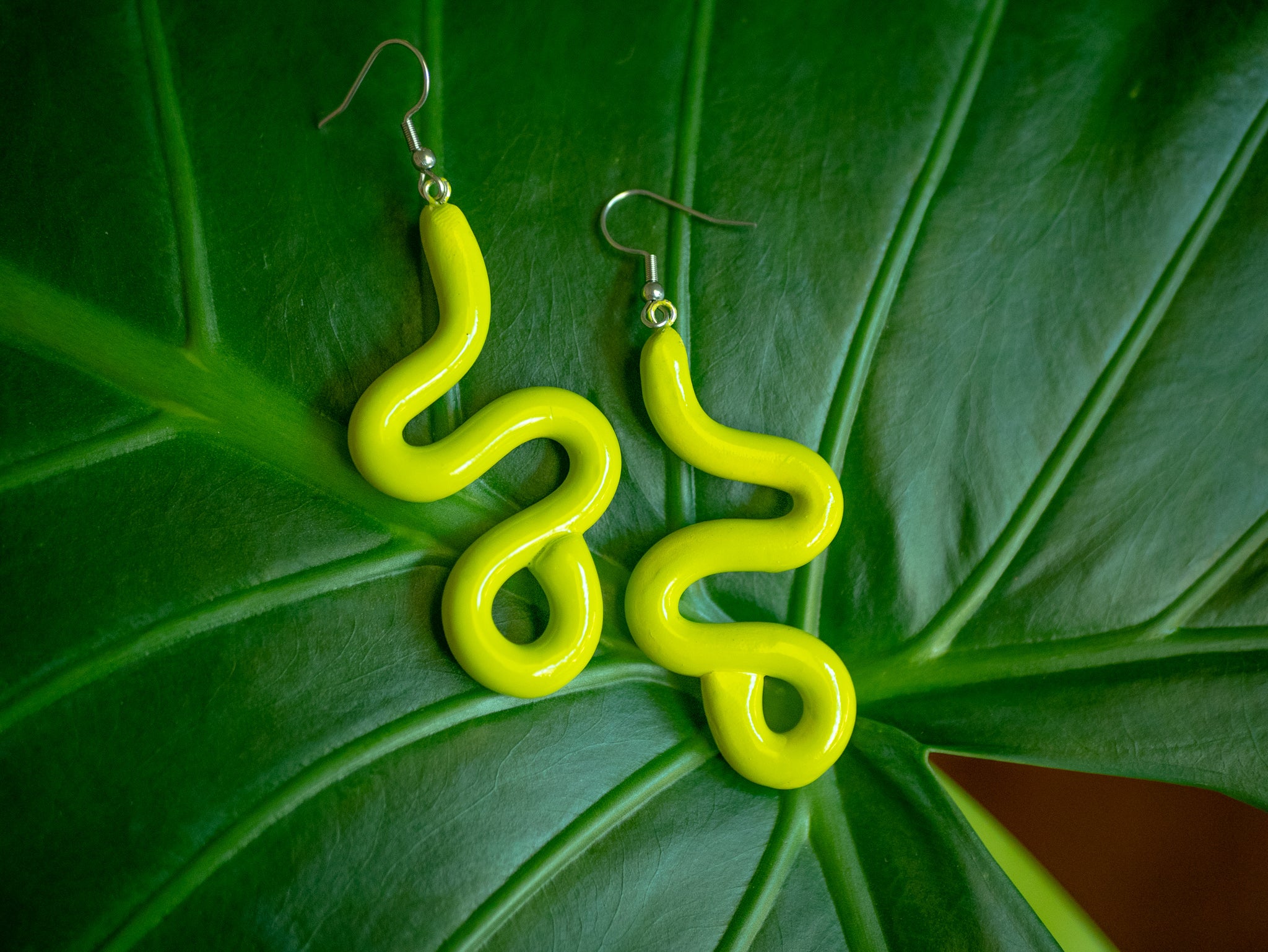 Lime Small Squiggles