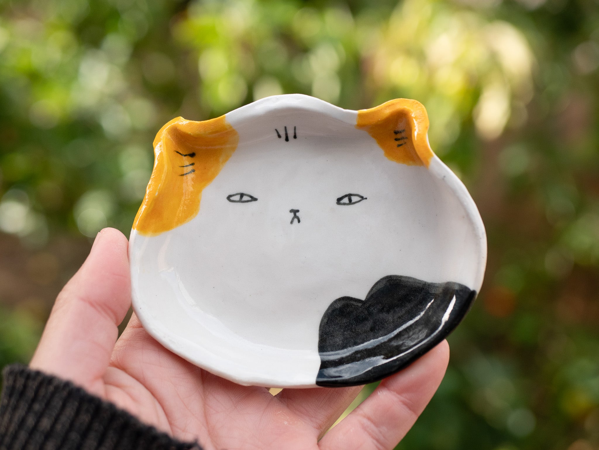 Calico Cat Ceramic Tray