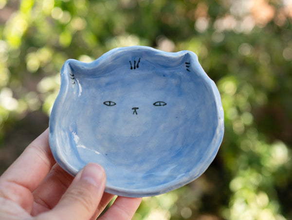 Blue Cat Ceramic Tray
