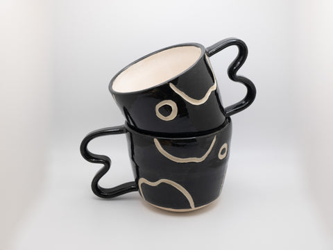 Black and White Sunrise Mug