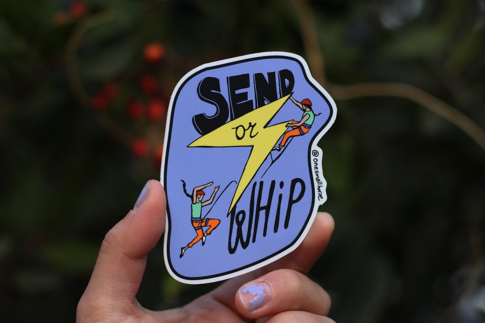 Send or Whip Sticker